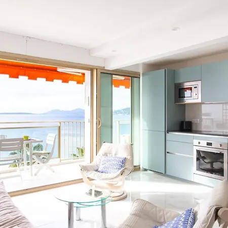 Air-conditioned With Sea View And At The Foot Of The Beaches Apartment Antibes
